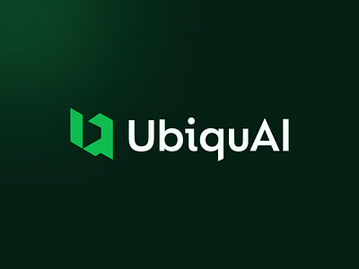 UbiquAI - Tech Ai logo design abstract logo ai art ai logo artificial intelligence brand identity branding conversational ai geometric logo identity innovation logo design logo designer logo type minimal logo startup logo tech brand tech logo technology u logo ubiquai