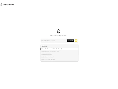 Daily UI Challenge #022 - Search Engine buddha buddhism challenge daily ui daily ui 22 interface search design search engine ui