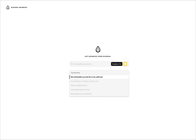 Daily UI Challenge #022 - Search Engine buddha buddhism challenge daily ui daily ui 22 interface search design search engine ui