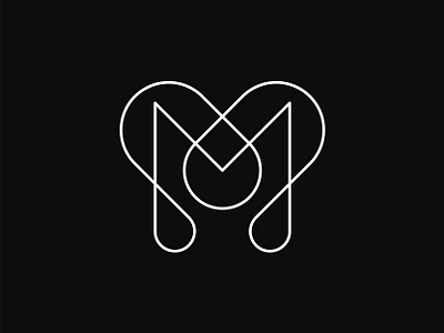 M brand branding design icon identity letter line logo m mark minimalist mmmmm monogram monoline simple symbol