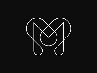 M brand branding design icon identity letter line logo m mark minimalist mmmmm monogram monoline simple symbol