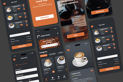 Cofeline - Coffee Shop Mobile App application cafe cafeteria coffee dining enjoyment entrepreneur interface positive relaxation shop store togetherness trendy user