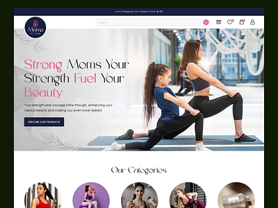 women's fitness brand app branding dashboard design design graphic design illustration landing page design logo ui uiux web design