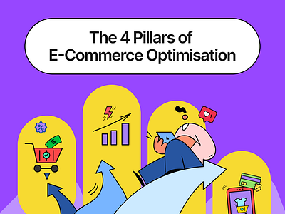 Maximize Your E-Commerce Success with These 4 Pillars digitalmarketing ecommercegrowth ecommercestrategy illustration onlinebusiness pillars shopifytips