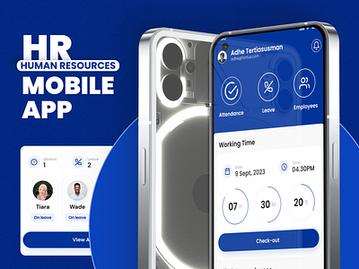 HR Connect - HR Mobile App Ideation blue figma figmadesign hr hrconnect hrtech ui uidesign uimobileapp uiux ux workplaceefficiency