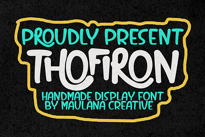 Thofiron Handmade Brush Display Font animation branding design font fonts graphic design logo nostalgic