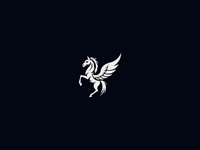 Pegasus logo art brand branding design designer graphic design illustration logo logo design logo designer logos logotype pegasus vector