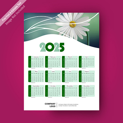 Poster Calendar 2025 2025 calenda branding calendar calendar design calendar template graphic design illustration