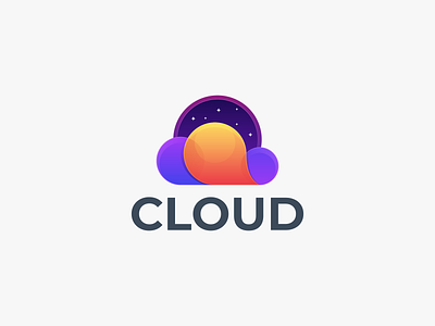 CLOUD branding cloud cloud coloring cloud design graphic cloud logo design graphic design icon logo