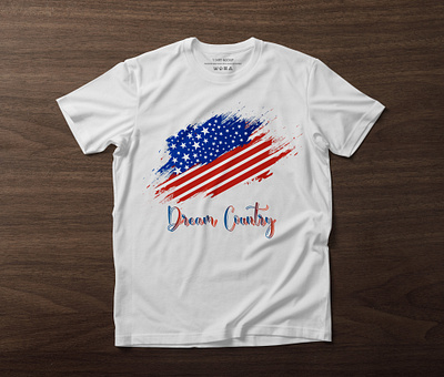 Dream Country t-shirts Design design dream country flag t shirts graphic design illustration illustrator logo love america t shirts photoshop t shirts t shirts design usa flag usa t shirts vector design vintage t shirts