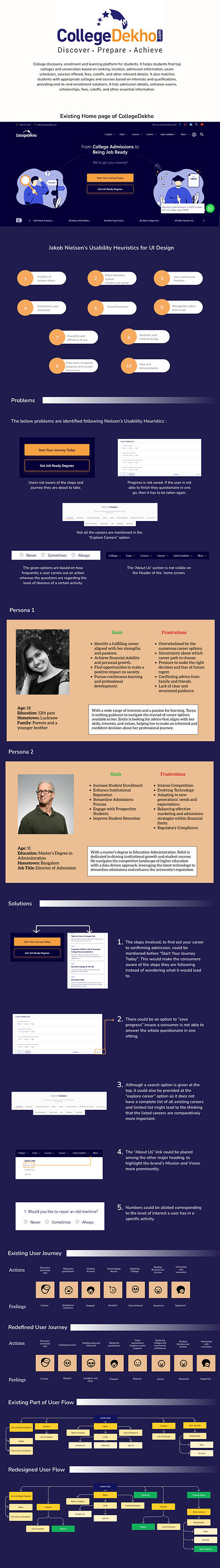 CollegeDekho UI/UX Case Study ui ui principles user flow ux