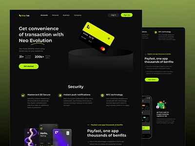 Fine Tek-Finance Landing Page design figms design finance finance website finance website design oripio top design ui ux designer website website design