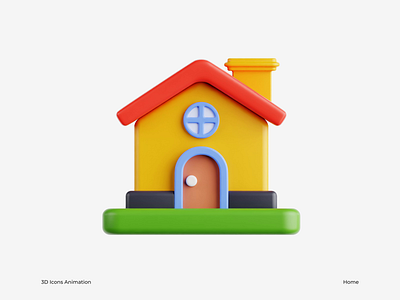 Home 3D Icon Animation 3d 3d art animation blender design home home icon house icon illustration motion motion graphics