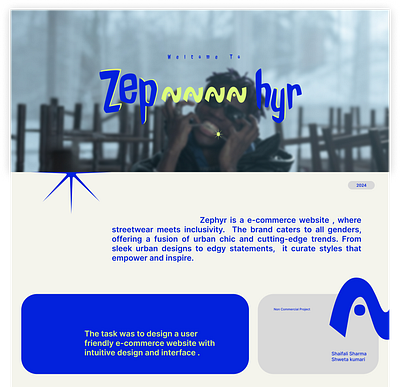 Zephyr ui design visual design website design