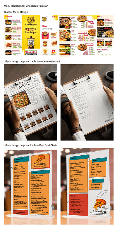 Cheezious Pakistan - Menu Redesign advertising branding design graphic design layouts logo menu menu design