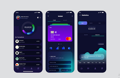 wallet app app design figma graphic design ui ux