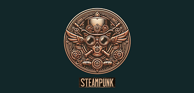 Steampunk-Just-For-Fun-003-1600 app branding design graphic design illustration logo logos typography ui vector