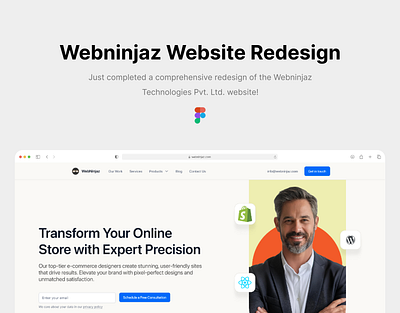 Webninjaz Website Redesign desing thinking figma humancentereddesign redesign ui design ux design webdesign webninjaz.com website