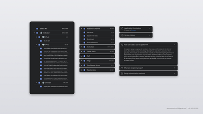 Accordion accordion checkbox collapsible dark theme dark ui design system expandible menu tree navigation ui