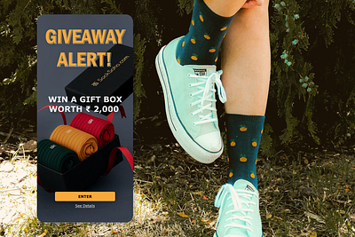 Giveaway #DailyUI #97 app dailyui design giveaway socks ui ux