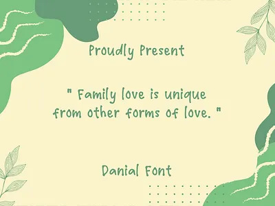 Danial Font font foryou handwriting handwritten notes quotes simple typography
