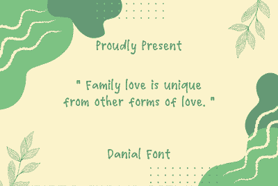 Danial Font font foryou handwriting handwritten notes quotes simple typography