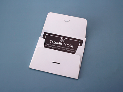 Thank You Card Branding Paper Material brand identity client thank you card corporate stationery custom branding customer engagement marketing collateral packaging design printed materials