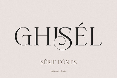 GHISEL classic font classy font custom font display font display type ebook editorial font elegant font fashion font fashionable font font ligature font ligature serif ligatures logo font minimalist serif display serif font typography logo unique font