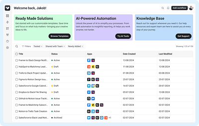 Autopilot - Homepage application crm dashboard product design saas saas crm saas dashboard ui workflow workflow builder