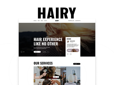 Hairy hair salon template hairdresser websites professional template responsive design ui ui design user friendly design webdesign webdesigner webflow webflow design webflow designers webflow template webflow website website design website designers