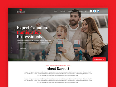 Immigration Website app booking service canada clean website creative website design designer99studio immigration immigration website landing page modern study ui visa web web design website