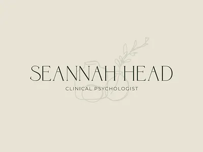 Seannah Head - Clinical Psychologist - Logo brand identity branding branding design elegant branding elegant logo logo logo design medical branding mental health mental health design personal brand private practice psychologist psychologist branding
