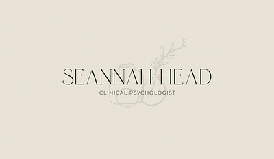 Seannah Head - Clinical Psychologist - Logo brand identity branding branding design elegant branding elegant logo logo logo design medical branding mental health mental health design personal brand private practice psychologist psychologist branding