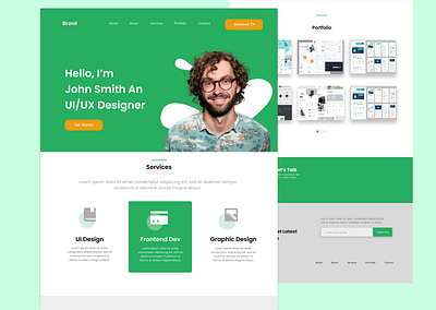 Personal Portfolio Website ui ui design uiuxdesign