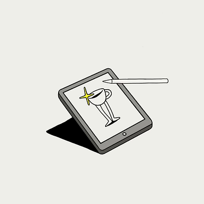 Animated Sticker animated sticker artist coffee drawing design drawing fun animation gif graphic design icon illustration illustrator ipad