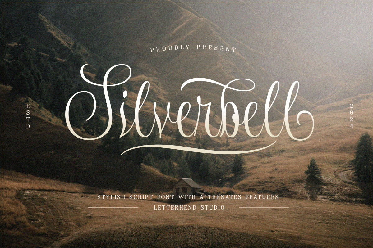 Silverbell Stylish Script freebies graceful