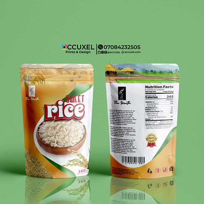 Rice Pouch Packaging Design advertising branding food packaging package design packaging rice bag design rice packaging rice packaging design rice pouch packaging