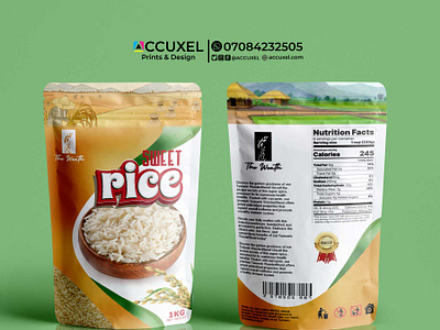 Rice Pouch Packaging Design advertising branding food packaging package design packaging rice bag design rice packaging rice packaging design rice pouch packaging