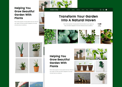 plant landing page loanding page plant plant landing page ui