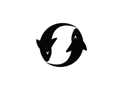 Fish Logo black and white brand mark branding design fish fish logo graphic design logo logo design minimal