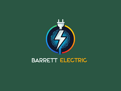 Barrett-Electric-Logo-1600 app branding design graphic design illustration logo logos typography ui vector