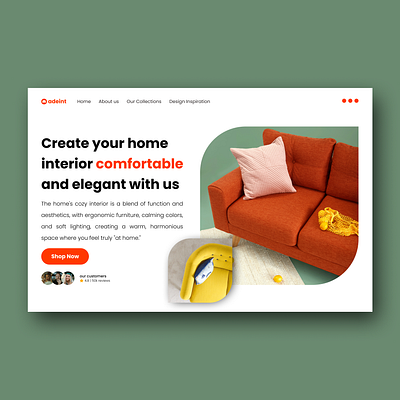 adeint - Digital Agency Interior Website application branding bussiness design digital agency figma interior interior design uiux web design web development website