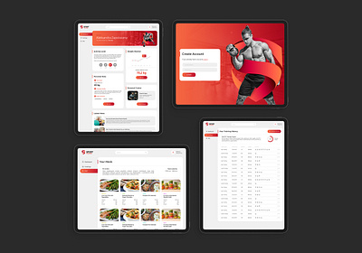 Gym App Concept branding graphic design ux