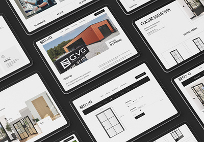 GVG Doors Website branding design ui ux