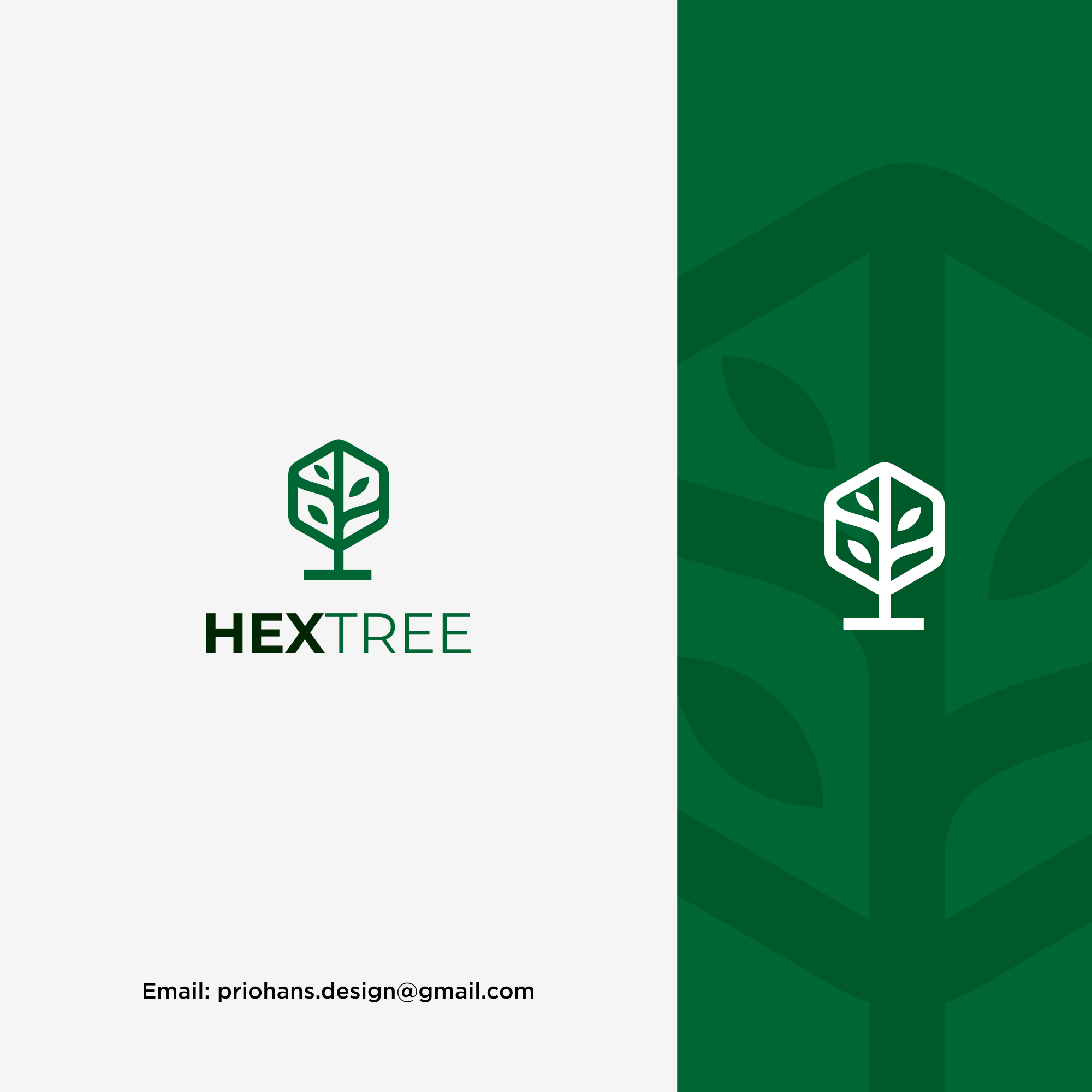 Hexagon Shape + Tree Logo Combination brand branding color design financial logo hexagonal logo hexagonal shape illustration leaf logo line logo logo nature nature logo prio hans technology logo tree logo typography vector wealth logo