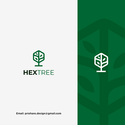 Hexagon Shape + Tree Logo Combination brand branding color design financial logo hexagonal logo hexagonal shape illustration leaf logo line logo logo nature nature logo prio hans technology logo tree logo typography vector wealth logo