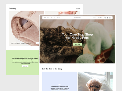 Pet Shop landing design landingpage motion graphics petlanding petshop prouduct studio design ui ui design ui landing uiapp uiux webdesign