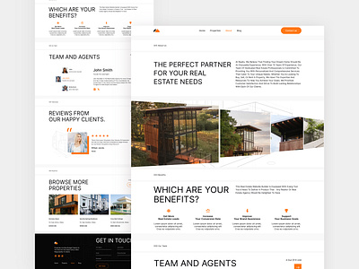 Real Estate UI Design About Section about section design backbencherstudio design figma figma design landing page property listing real estate real estate design ui uiux user experience user interface ux uxui design web design webdesign website website landing page website redesign