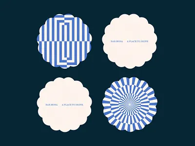 Bar Mona branding graphic design