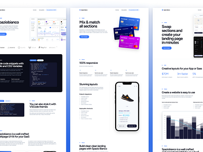 Spazio Bianco UI KIT — Astro JS & Tailwind CSS astrojs clean light mode mdx modern saas tailwind css ui kit